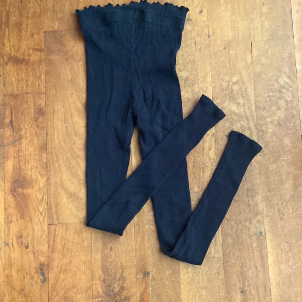 Fashion Nova-Black Ribbed Footless Tights~Small - Picture 7 of 7